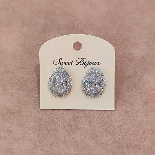 Brinco gota de zircônia 20ACC2E