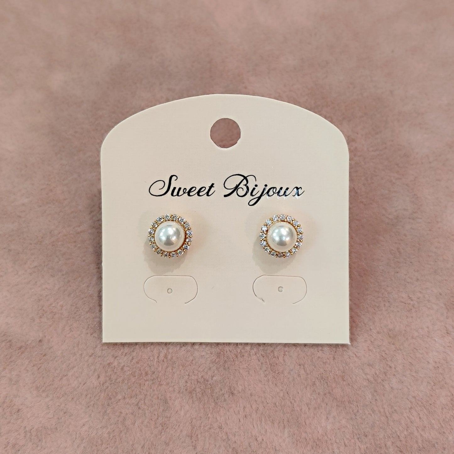Brinco de pérola com zirccônia M 20AAD89