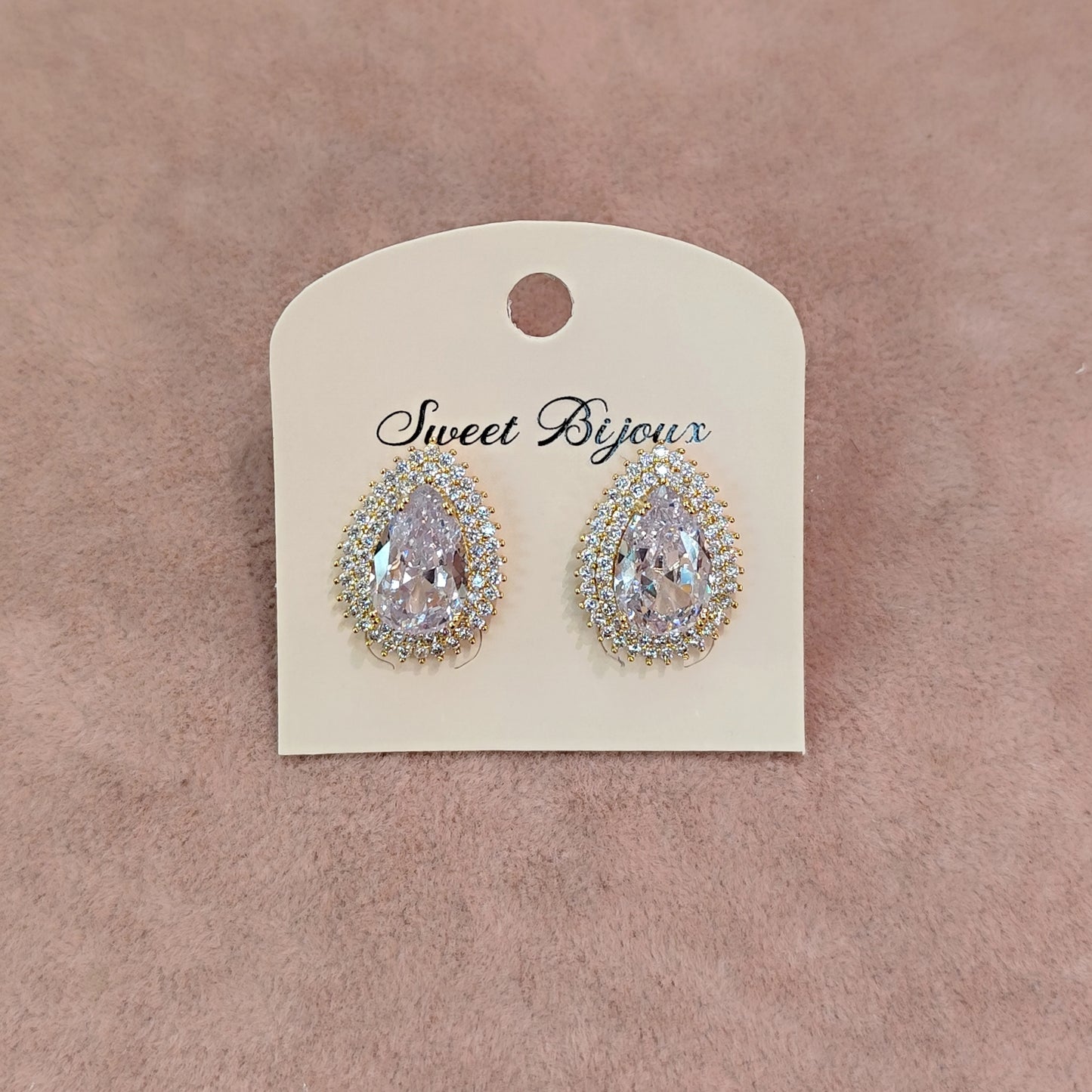 Brinco gota de zircônia 20ACC2E