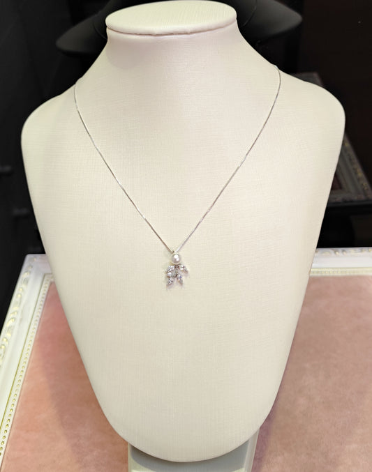 Colar de pérola com zircônia 20B1E1A