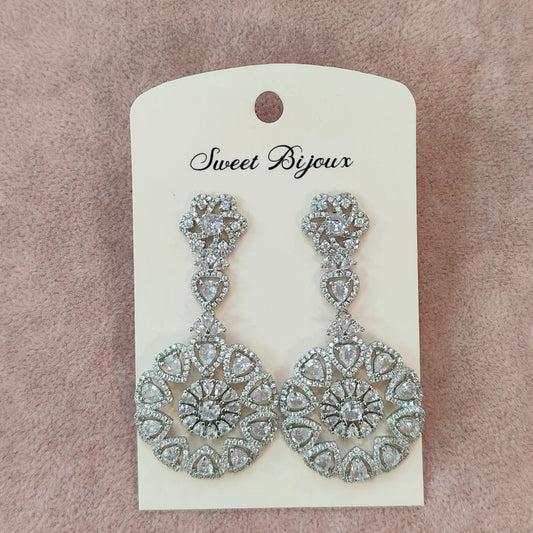 Brinco de zircônia 1D57031