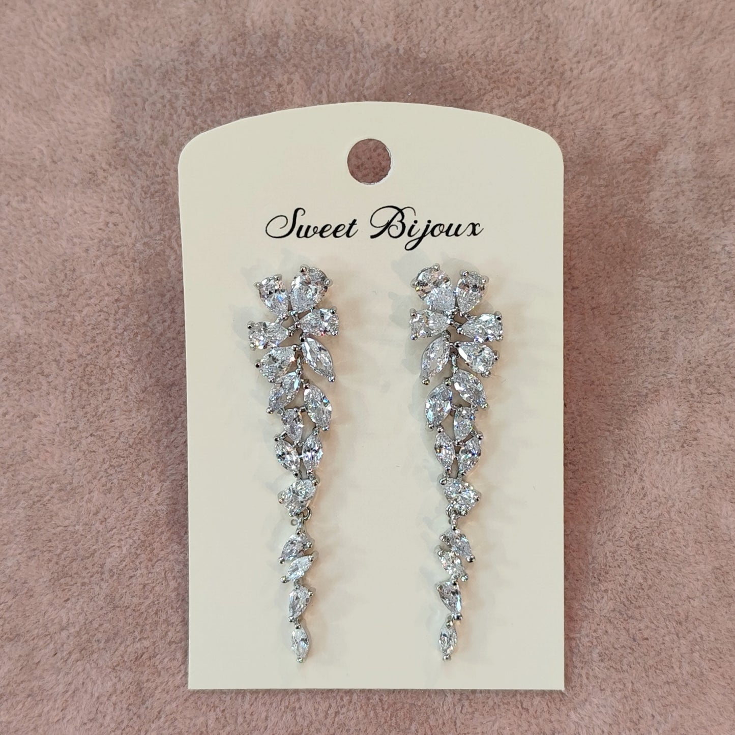 Brinco navetes de zircônia 13469D0