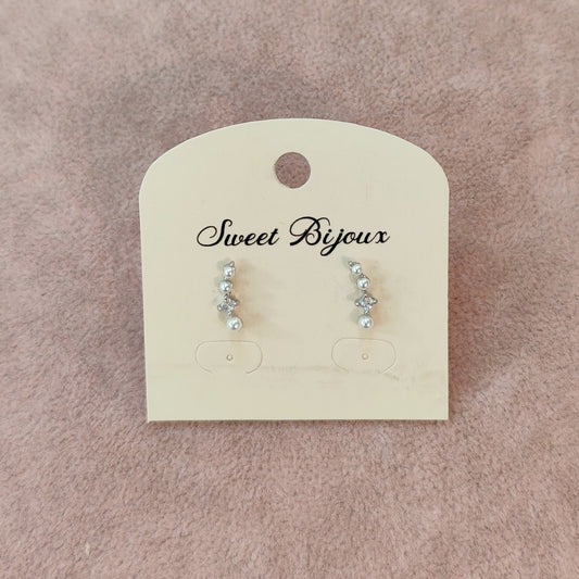 Brinco de pérola com zircônia 1CE7331