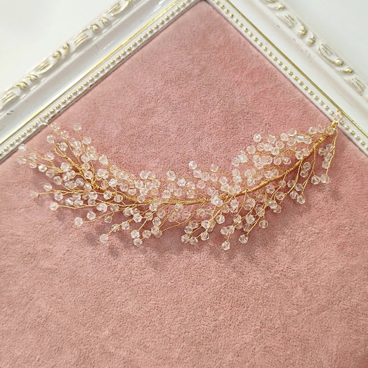 Fio de cristais dourado 131D1E3