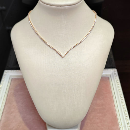 Colar de zircônia dourado 2127694