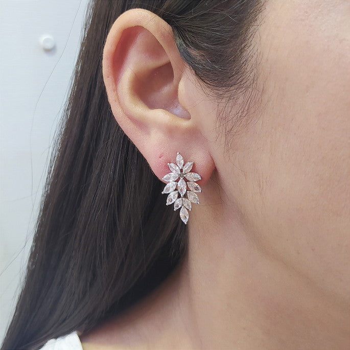 Brinco navetes de Zircônia 1ACA1FB