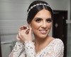 Conjunto Tiara e Brinco para noiva de Zircônia  1935766