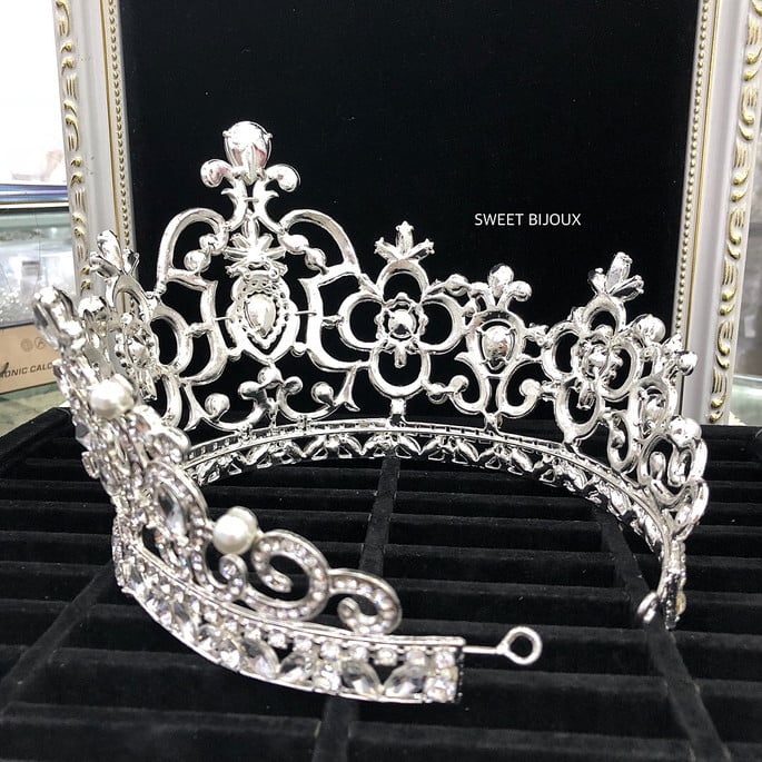 Coroa de miss com cristais 133A166