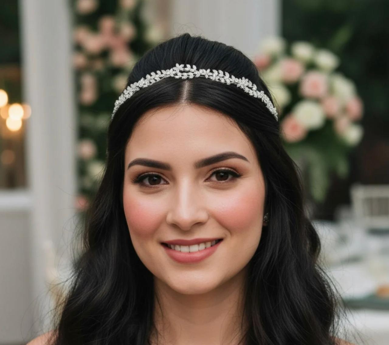 tiara de zircônia 203144A